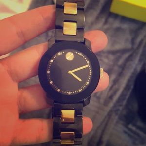 MOVADO BOLD WATCH WITH DIAMONDS